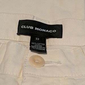 Club Monaco men's white pants size 33